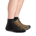 Mens Merino Wool Quarter Midweight Seamless Hiking Socks