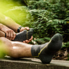 Mens Merino Wool Quarter Midweight Seamless Hiking Socks