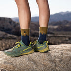 Mens Merino Wool Crew Midweight Seamless Hiking Socks