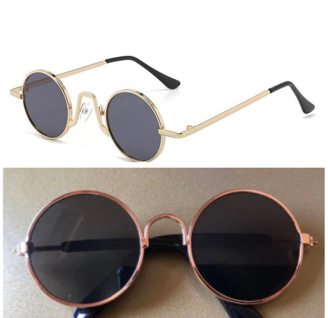 Retro Hip Hop Sunglasses Small Frame Round