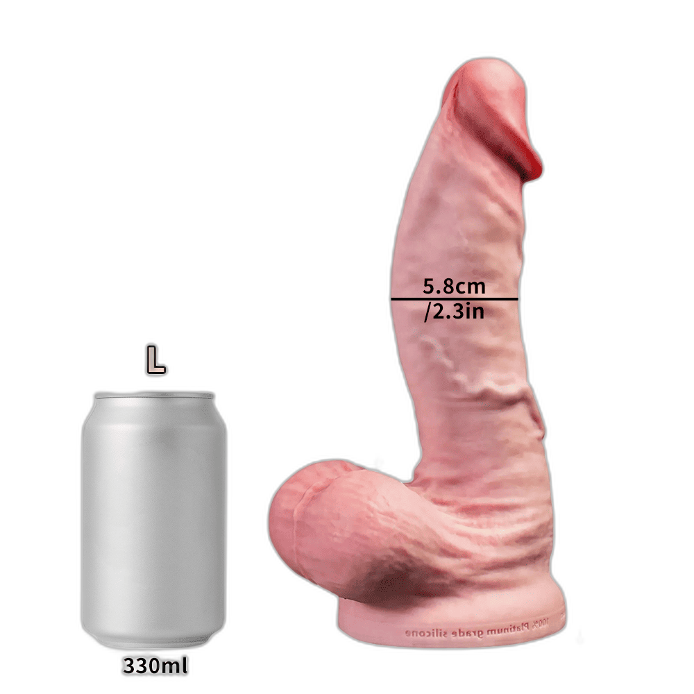 Vivid - Realistic Silicone Dildo with Suction Cup - Long Dildo