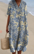 Women's Comfortable Loose Printed Long Dress
