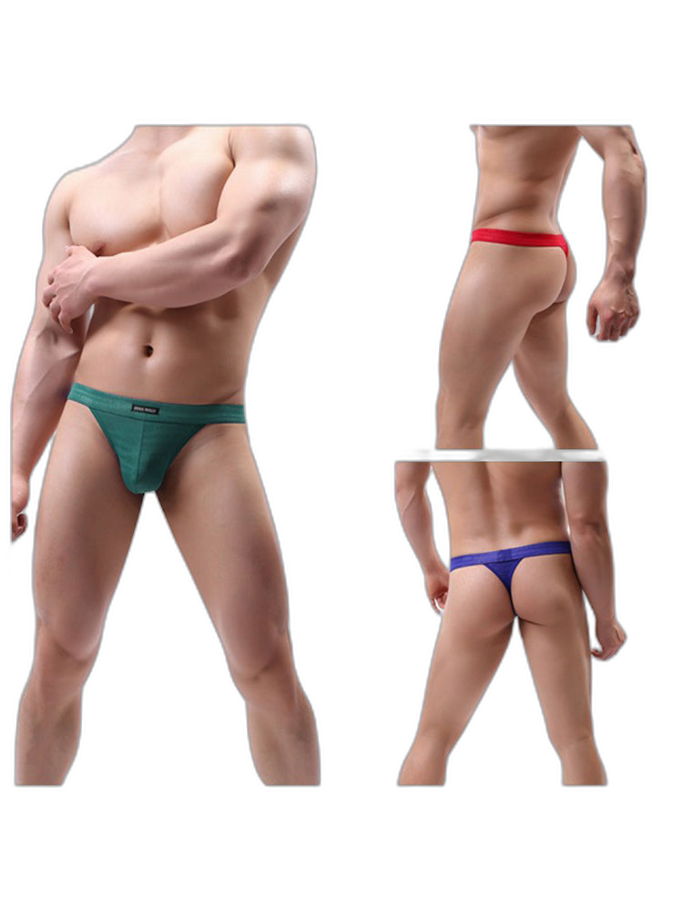 3-pack Men's Lace Obscure Embossed G-String Thong