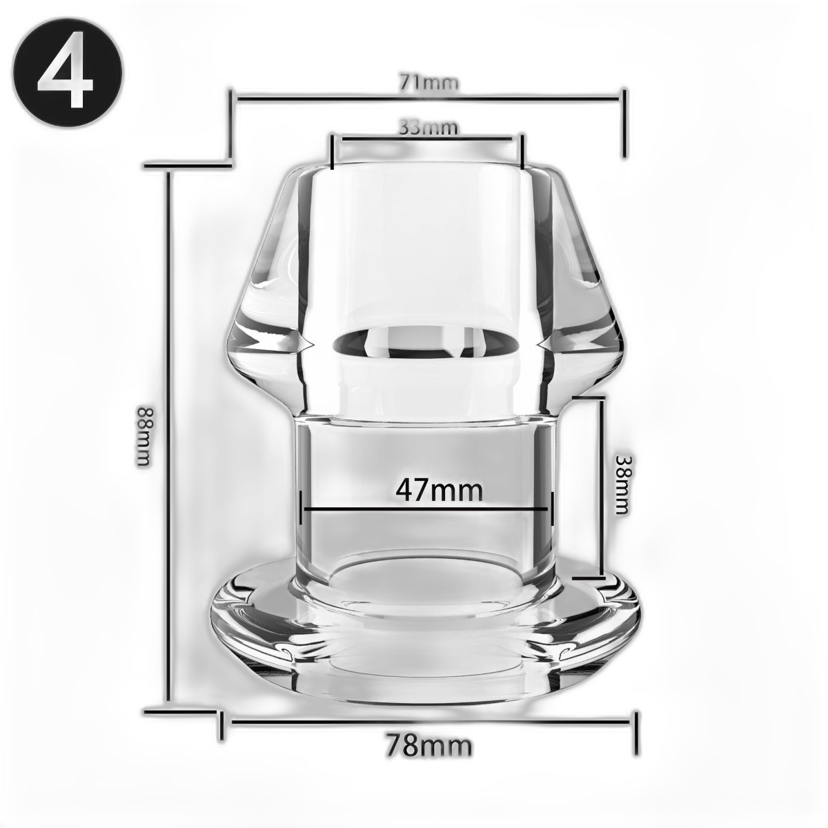 ruff GEAR Open Up Tunnel Plug XL Clear