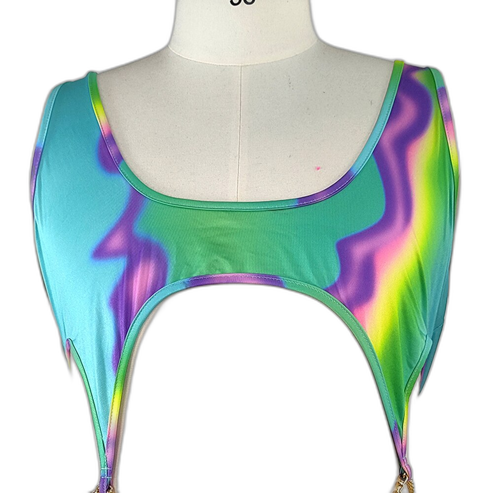 Acid Vibrations Hollow Chain Thong Bodysuit