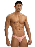 2 Pack Men's Solid Color Low Rise Sweat-Absorbent Large U-Shaped Small Pocket Briefs