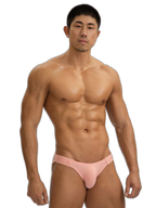 2 Pack Men's Solid Color Low Rise Sweat-Absorbent Large U-Shaped Small Pocket Briefs