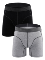 Men's Sport Anti-Chafing Cotton Boxer Briefs
