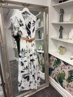 Luxtyle White Flower Dress | Floral Print | One Size 8–14