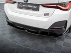 Maxton Design - CENTRAL REAR SPLITTER (VERTICAL BARS) V.2 BMW I4 M-PACK G26