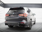 Maxton Design - CENTRAL REAR SPLITTER (VERTICAL BARS) BMW X3 M-PACK G01 FACELIFT