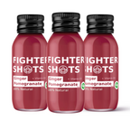 Fighter Shots Ginger + Pomegranate + Vitamin D3 Immunity Shot | 1,200 IU | 60ml | Single, 6-Pack or 12-Pack
