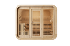 KOVE Cube Sauna 5–6 Person Outdoor Sauna – Premium Spruce Wood, 8kW Harvia Heater, Modern Cube Design