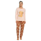 Daisy Dreamer Women's Cotton Pyjama Set With Elasticated Patterned Bottoms Super Soft Cosy Sleepwear