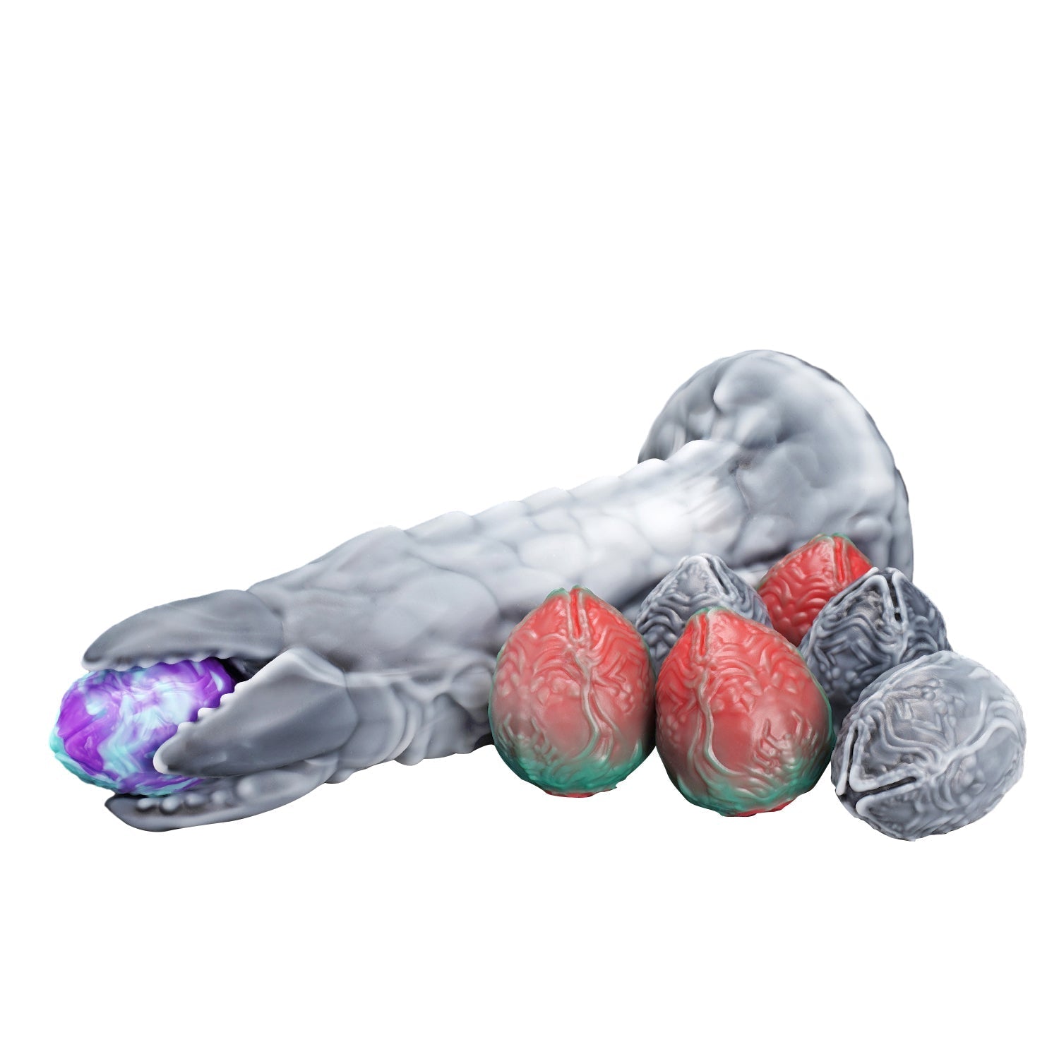 Nothosaur ZERGER - Alien Ovipositor Dildo And Eggs- Monster With Teeth