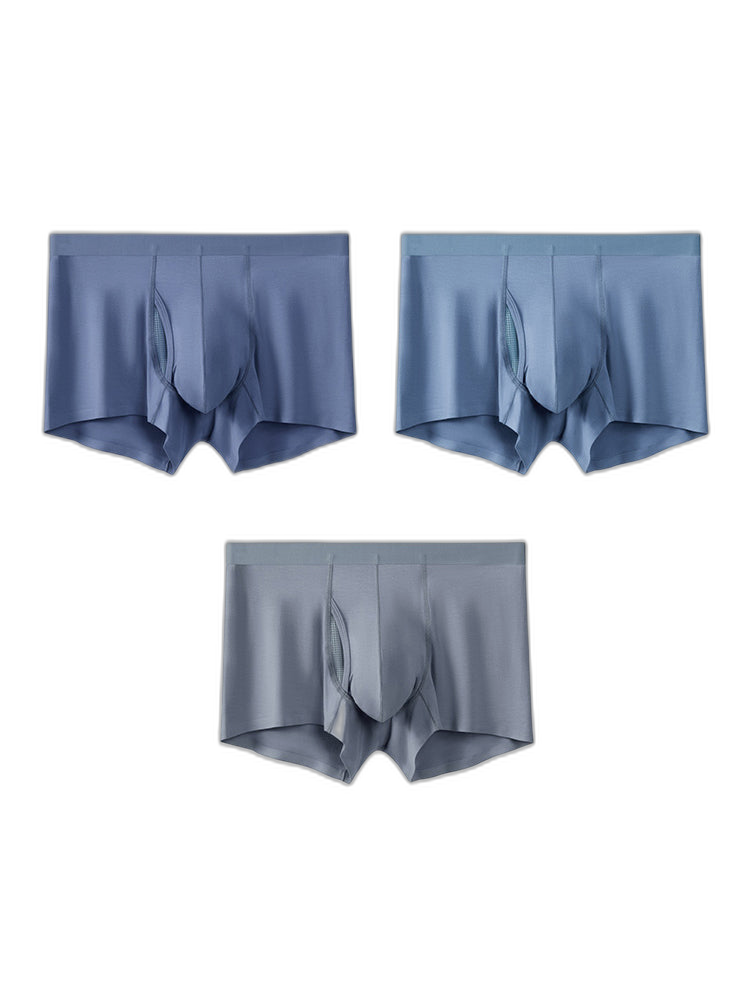 3 Pack Separation Design Support Pouch Boxer Briefs