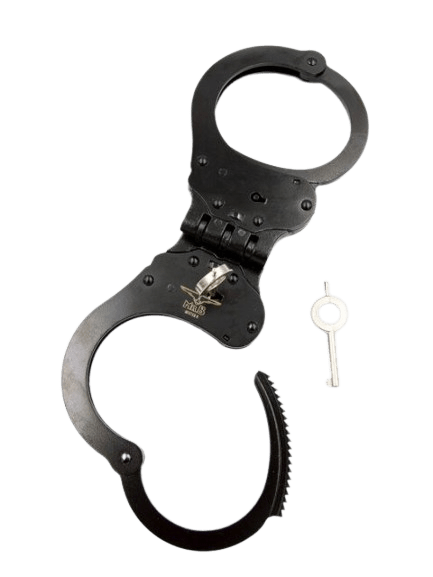 Mister B Handcuffs with Hinge Black