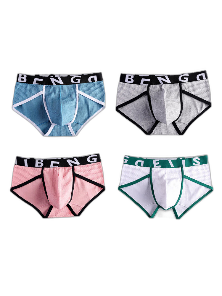 4-pack Men's Ultra-Soft Breathable Cotton High-Stretch Briefs 