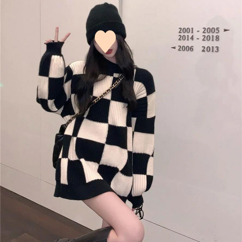 Women's Plus-Size Winter Knitted Sweater