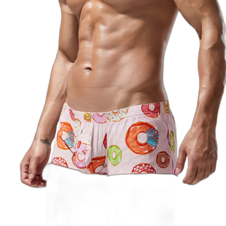 SEOBEAN Playful Donut Cotton Boxers