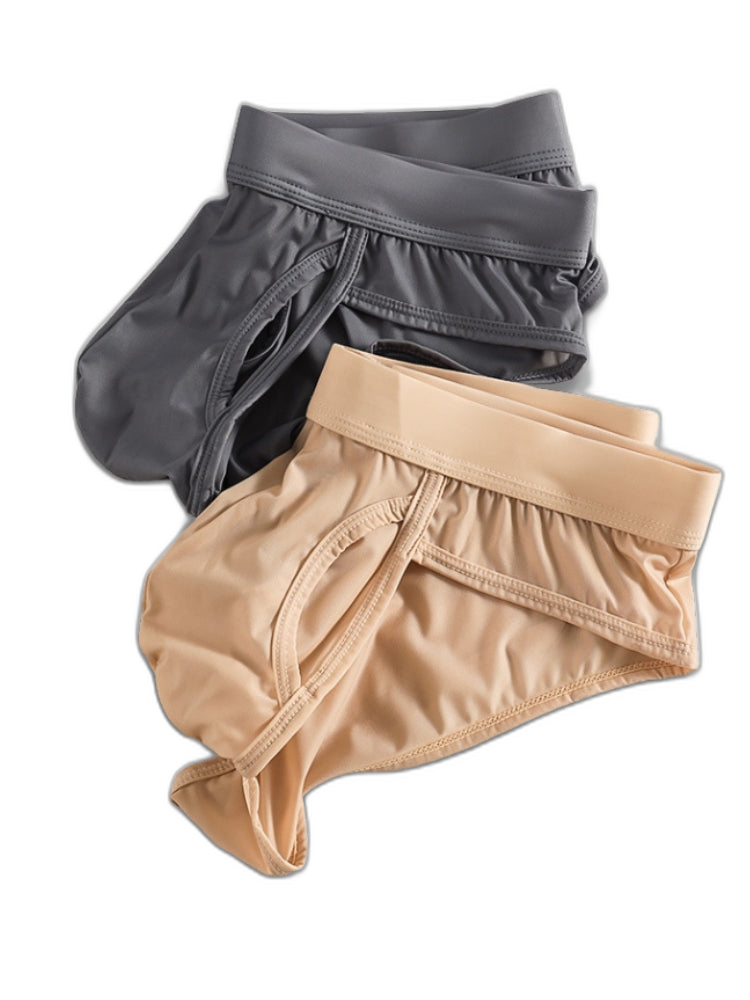 3 Pack Men's Fly Opening Supportive Pouch Stretch Premium Briefs