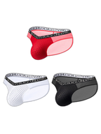 2-Pack Breathable Low Waist U-Convex Semi-Transparent Men's Briefs