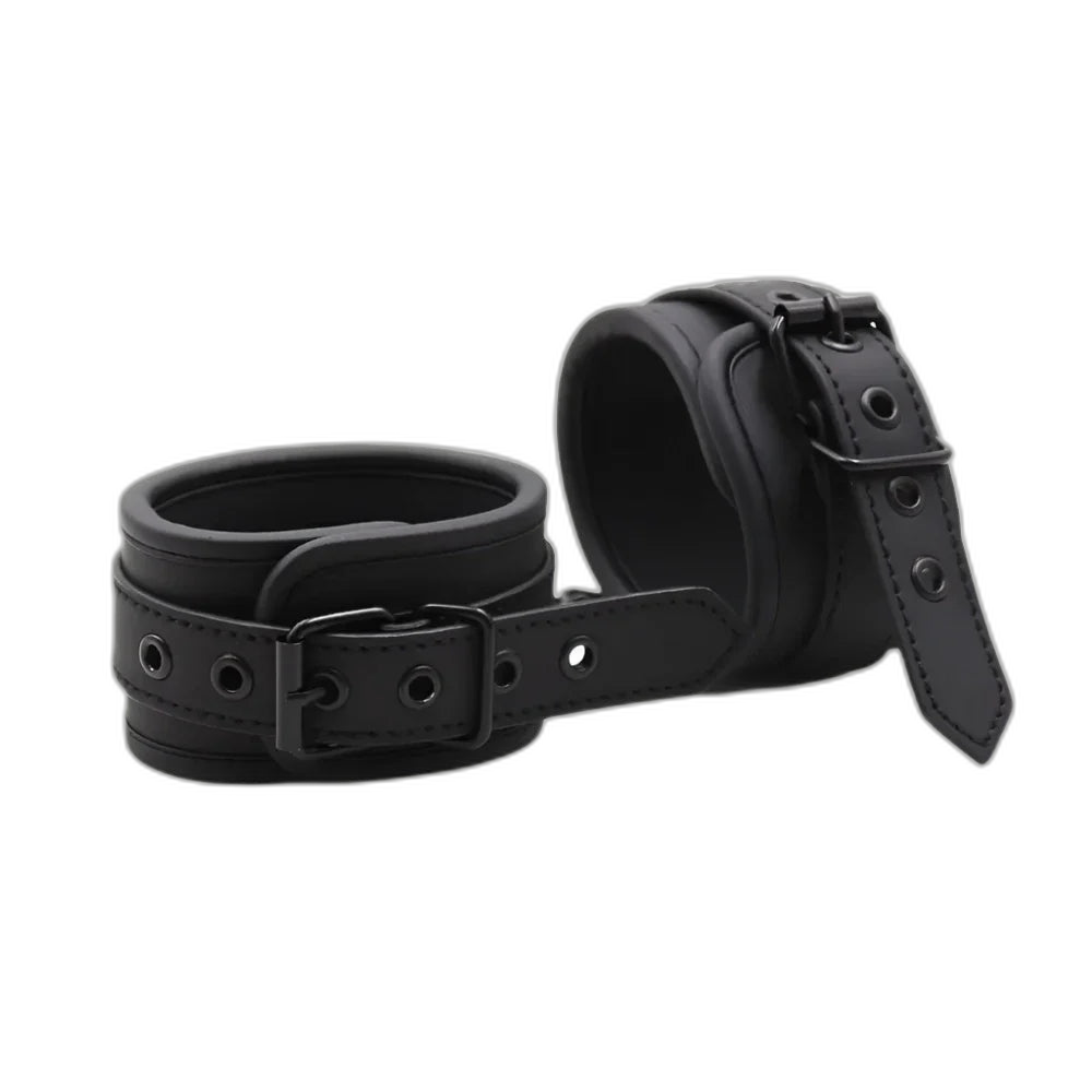 Leather Black Handcuffs