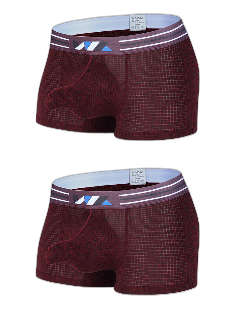 2 Pack Separated Pouch Comfy Mens Boxer Briefs
