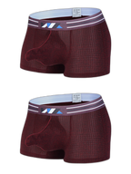 2 Pack Separated Pouch Comfy Mens Boxer Briefs