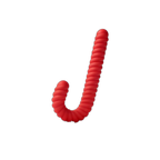 CandyHook – Silicone Butt Hook Plug - Spiral Cane Anal Plug