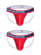 2 Pack Men's Sexy Elastic Waist Micro Mesh Cup Thong