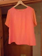 WOMAN'S SHEIN CURVE PEACH S/L TOP