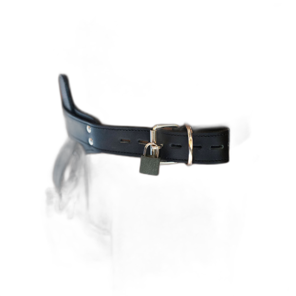 ruff GEAR Leather Locking Chastity Belt