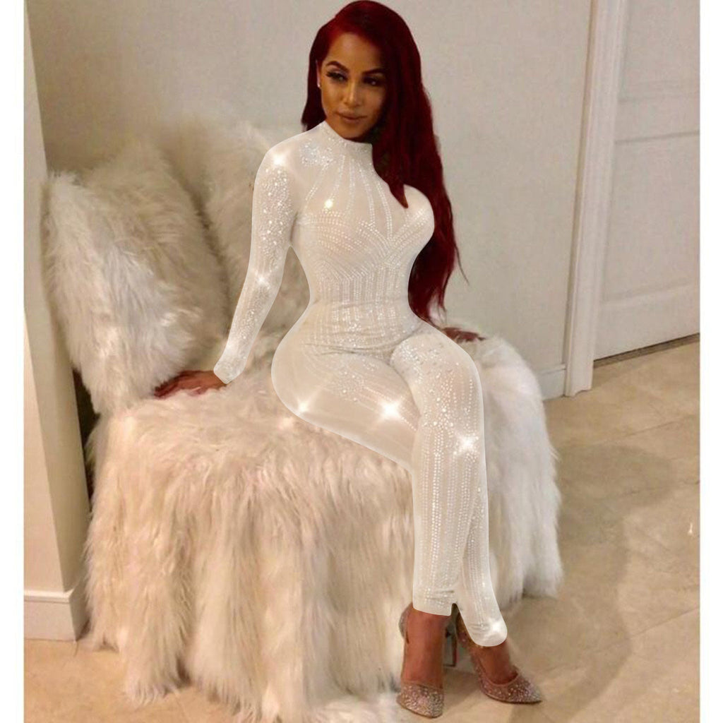 New Hot Drill Mesh Women's Jumpsuit