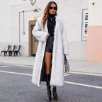Fashionable V-neck Long Coat For Women