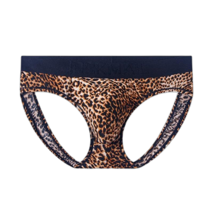 Jockmail Leopard Sizzle Thong