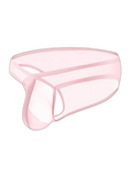 2 Pack Men's Sexy See-Through Triangle Y-Shaped Sleep Briefs