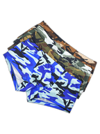 4-pack Men's Low-rise U-pouch Camouflage Boxer Briefs