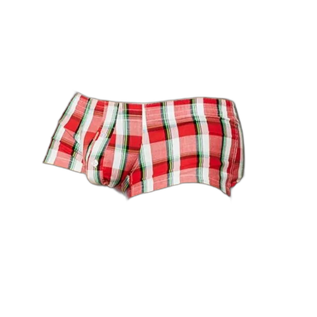 Tight Plaid Printed Boxers