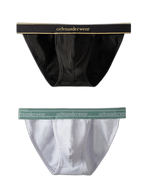 2 Pack Men's U-Pouch Gym Fitness Breathable Cotton Briefs