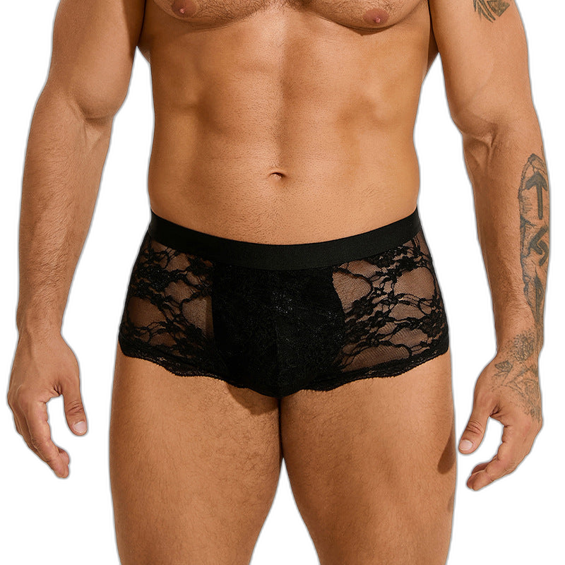 Lace Floral Boxer Briefs
