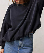 Multicolor Casual Loose-fit Long-sleeve Fringed Pullover Hoodie For Women