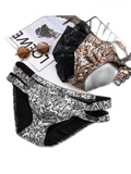 2-pack Men's Snake Print Hollow Briefs