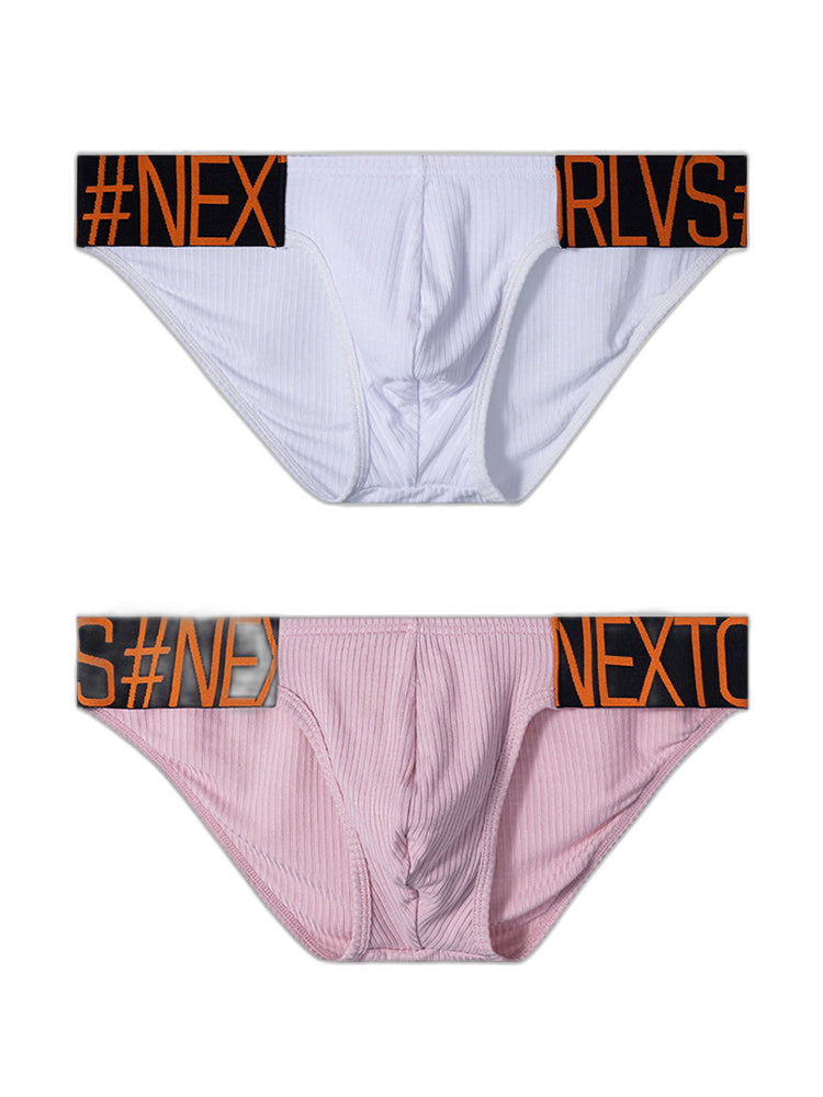 2 Pack Men’s Wide Waistband Big Pouch Briefs