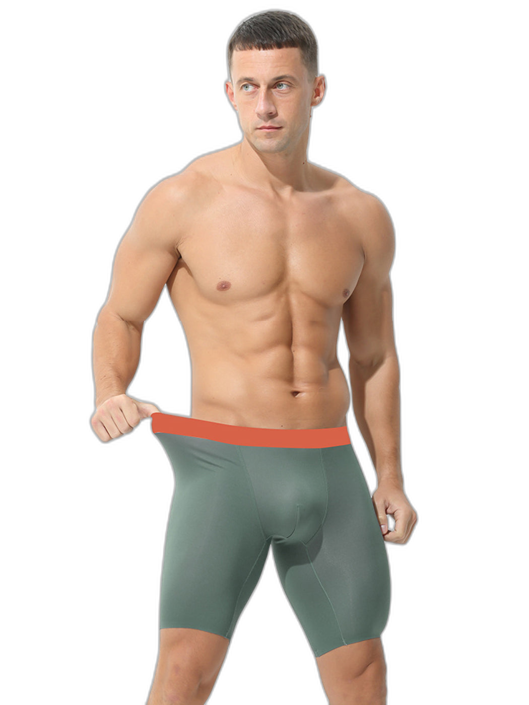2 Pack Men's Active Flyless Boxer Briefs