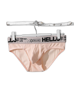Men's Cotton Ribbed Breathable Briefs with 3D Pouch