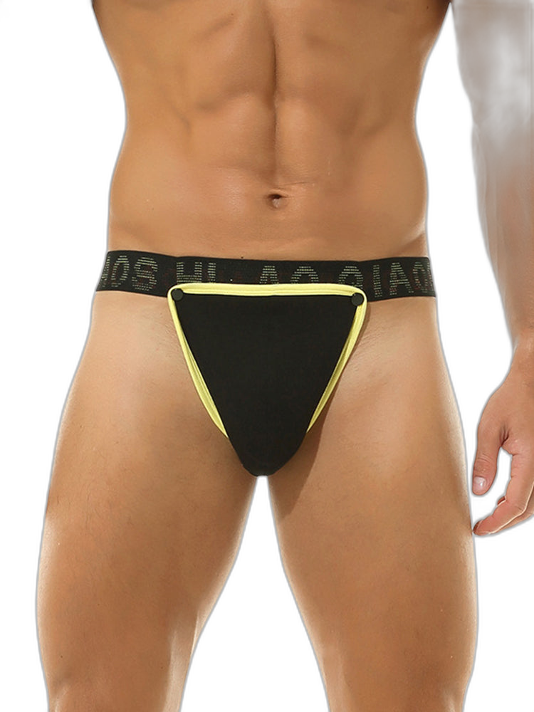 3 Pack Men's Large Pouch Button Waistband Briefs