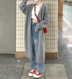 Loose Large Knitted Cardigan Women's Sweater