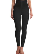 High-Waist Tummy Control Leggings - Butt Lifting Skinny Jeans for Women | Double-Breasted Button Closure