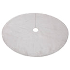 White Plush Christmas-tree Skirt